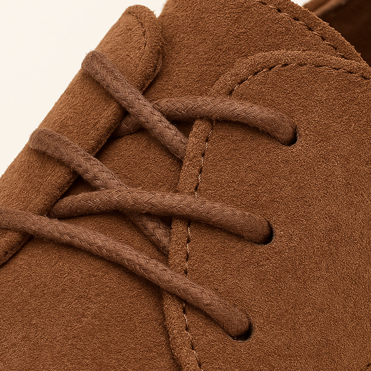 Men’s Suede Derby Shoes with Lace-Up Closure, Formal Casual, Black, Brown, Khaki, Elegant Everyday Style | Sansoti