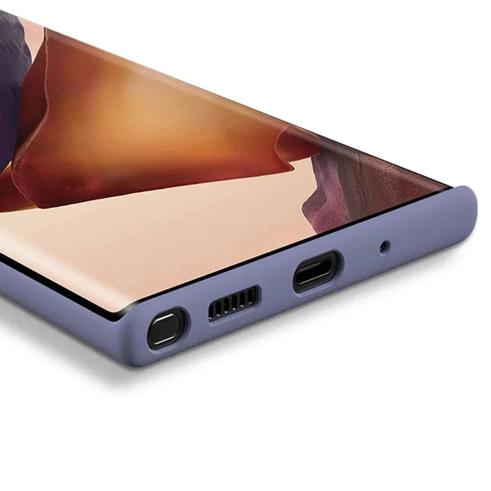 Vloeibaar Siliconen Telefoonhoesje Samsung Galaxy Slagvast Schokbestendig Beschermhoes Flexibel 20+ Kleuren | Sansoti