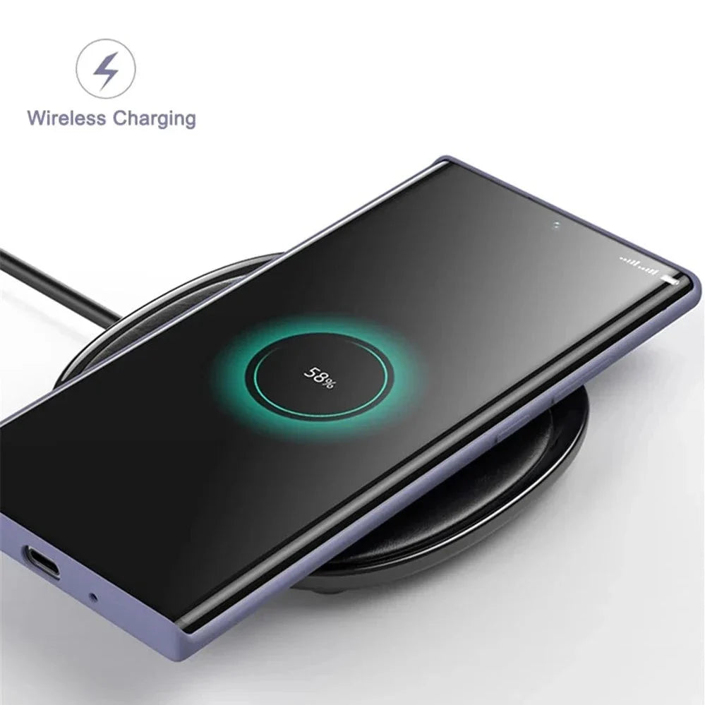 Vloeibaar Siliconen Telefoonhoesje Samsung Galaxy Slagvast Schokbestendig Beschermhoes Flexibel 20+ Kleuren | Sansoti