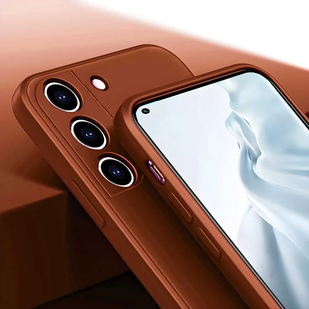 Vloeibaar Siliconen Telefoonhoesje Samsung Galaxy Slagvast Schokbestendig Beschermhoes Flexibel 20+ Kleuren | Sansoti