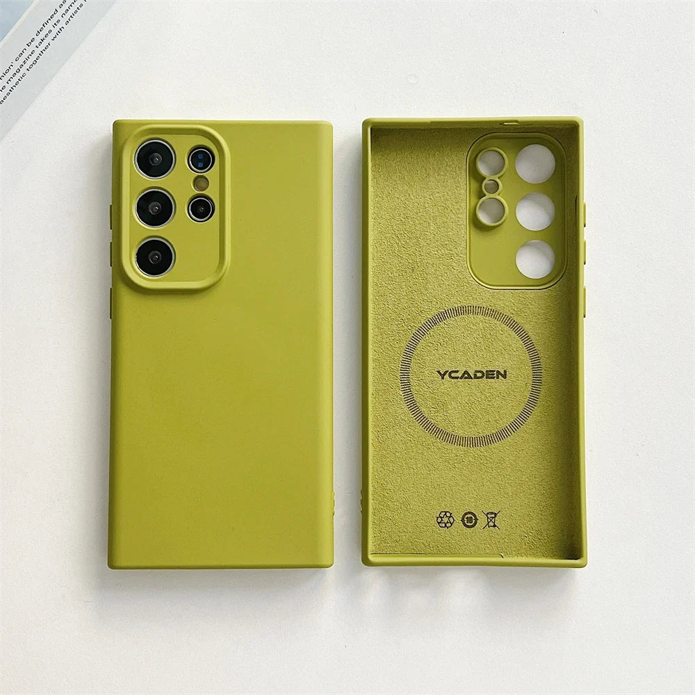 Vloeibaar Siliconen Telefoonhoesje Samsung Galaxy Slagvast Schokbestendig Beschermhoes Flexibel 20+ Kleuren | Sansoti