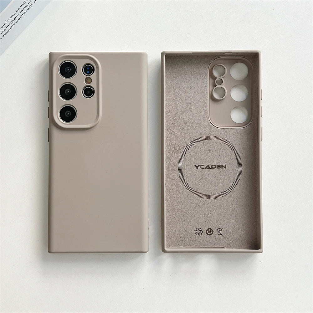 Vloeibaar Siliconen Telefoonhoesje Samsung Galaxy Slagvast Schokbestendig Beschermhoes Flexibel 20+ Kleuren | Sansoti