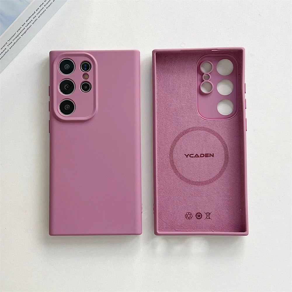 Vloeibaar Siliconen Telefoonhoesje Samsung Galaxy Slagvast Schokbestendig Beschermhoes Flexibel 20+ Kleuren | Sansoti