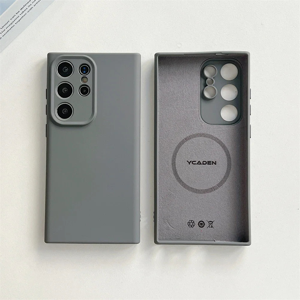 Vloeibaar Siliconen Telefoonhoesje Samsung Galaxy Slagvast Schokbestendig Beschermhoes Flexibel 20+ Kleuren | Sansoti