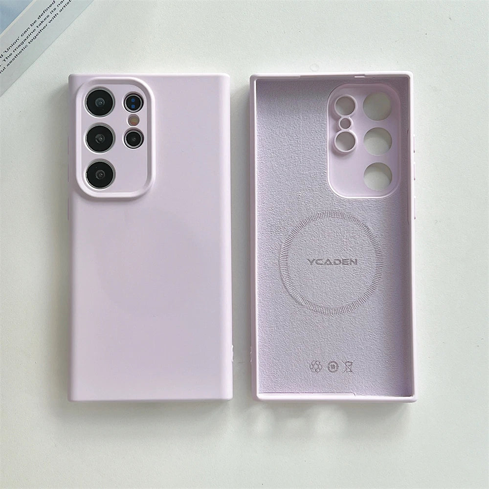 Vloeibaar Siliconen Telefoonhoesje Samsung Galaxy Slagvast Schokbestendig Beschermhoes Flexibel 20+ Kleuren | Sansoti