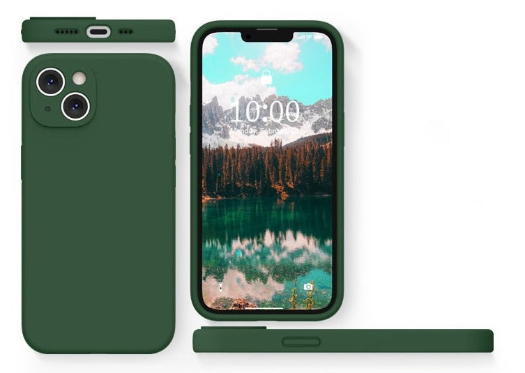 Liquid Silicone iPhone Case with Shock Absorption for 14 15 16 17 Pro Max Models Classic Protective Case | Sansoti