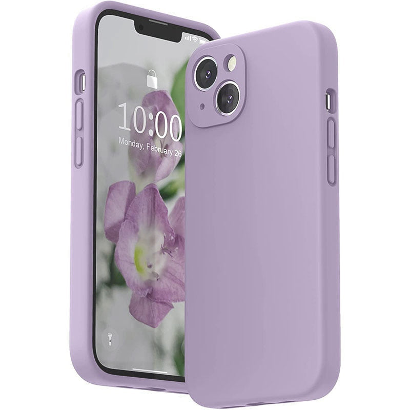 Liquid Silicone iPhone Case with Shock Absorption for 14 15 16 17 Pro Max Models Classic Protective Case | Sansoti