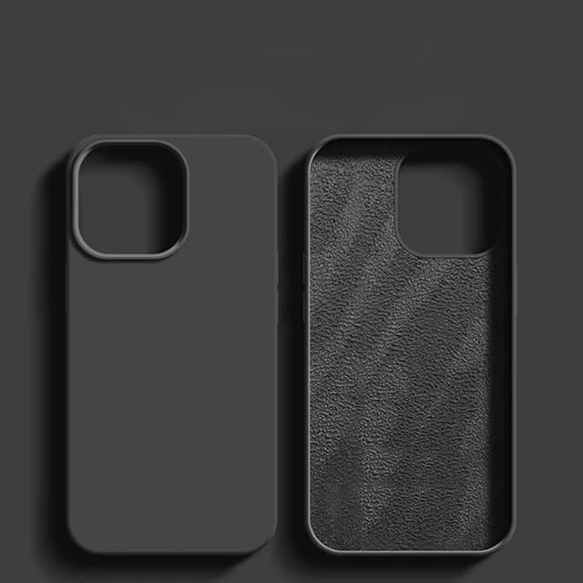 Liquid Silicone iPhone Case with Shock Absorption for 14 15 16 17 Pro Max Models Classic Protective Case | Sansoti