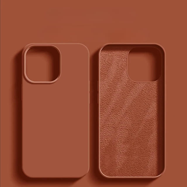 Liquid Silicone iPhone Case with Shock Absorption for 14 15 16 17 Pro Max Models Classic Protective Case | Sansoti