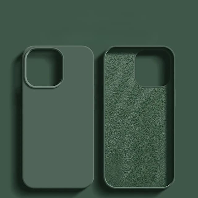 Liquid Silicone iPhone Case with Shock Absorption for 14 15 16 17 Pro Max Models Classic Protective Case | Sansoti
