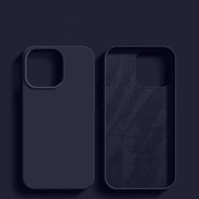 Liquid Silicone iPhone Case with Shock Absorption for 14 15 16 17 Pro Max Models Classic Protective Case | Sansoti