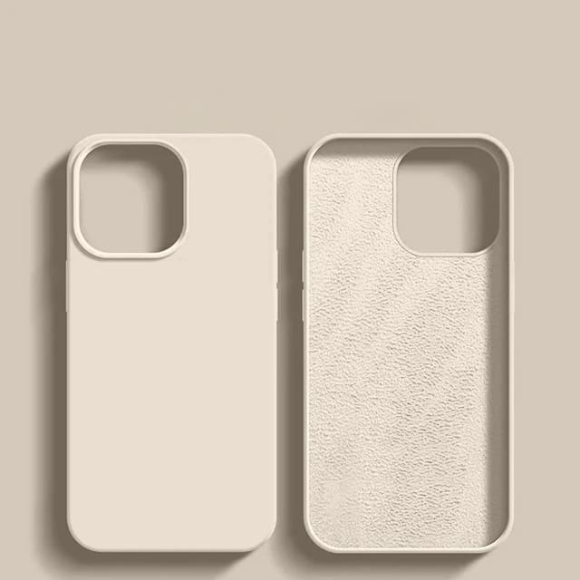 Liquid Silicone iPhone Case with Shock Absorption for 14 15 16 17 Pro Max Models Classic Protective Case | Sansoti