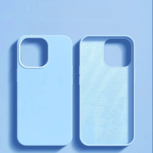 Liquid Silicone iPhone Case with Shock Absorption for 14 15 16 17 Pro Max Models Classic Protective Case | Sansoti