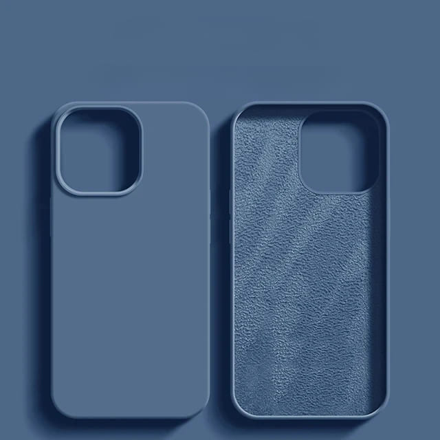 Liquid Silicone iPhone Case with Shock Absorption for 14 15 16 17 Pro Max Models Classic Protective Case | Sansoti