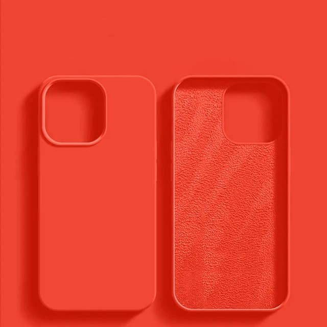 Liquid Silicone iPhone Case with Shock Absorption for 14 15 16 17 Pro Max Models Classic Protective Case | Sansoti