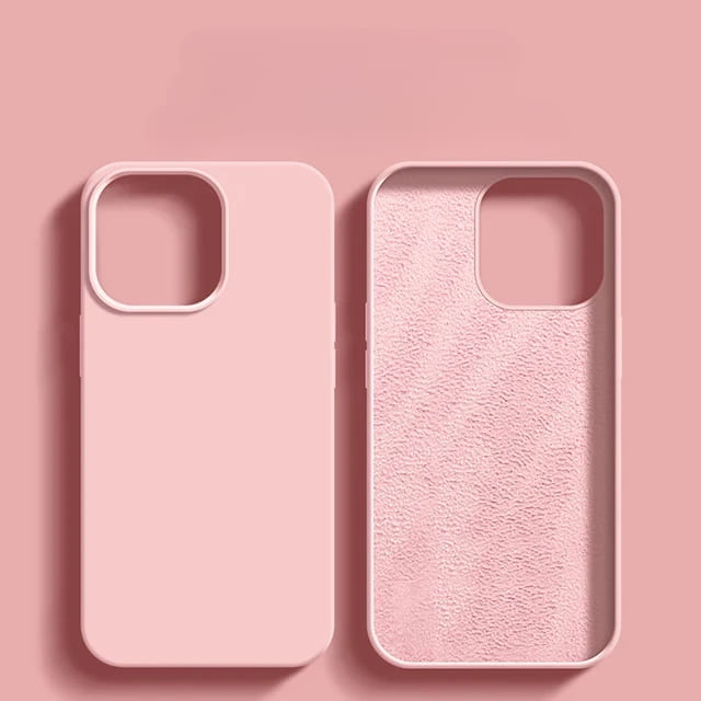 Liquid Silicone iPhone Case with Shock Absorption for 14 15 16 17 Pro Max Models Classic Protective Case | Sansoti