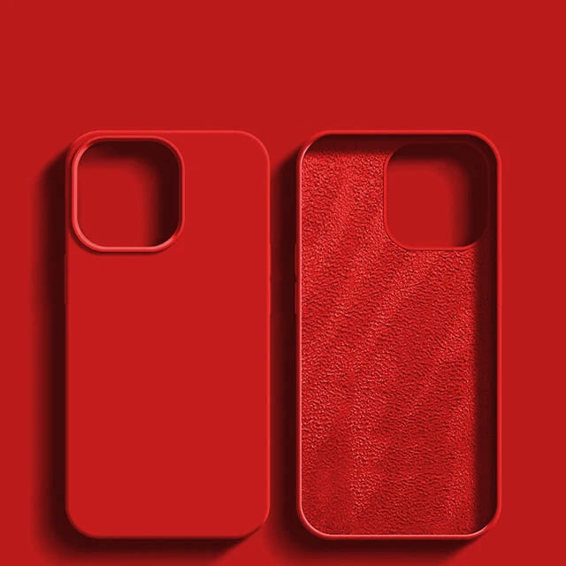 Liquid Silicone iPhone Case with Shock Absorption for 14 15 16 17 Pro Max Models Classic Protective Case | Sansoti