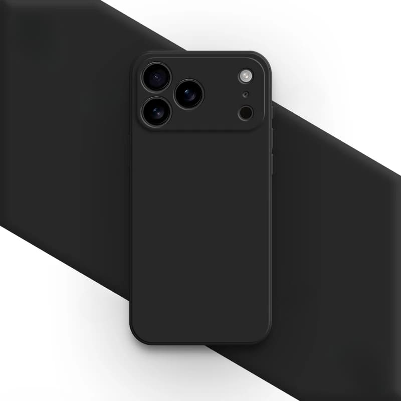 Liquid Silicone iPhone Case with Shock Absorption for 14 15 16 17 Pro Max Models Classic Protective Case | Sansoti