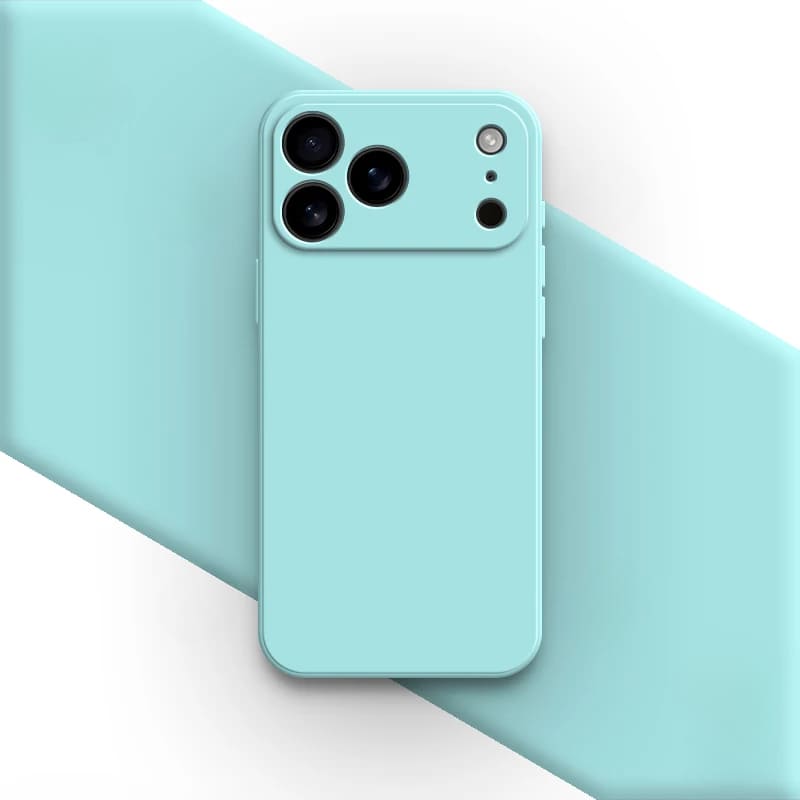 Liquid Silicone iPhone Case with Shock Absorption for 14 15 16 17 Pro Max Models Classic Protective Case | Sansoti