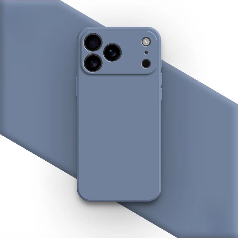 Liquid Silicone iPhone Case with Shock Absorption for 14 15 16 17 Pro Max Models Classic Protective Case | Sansoti