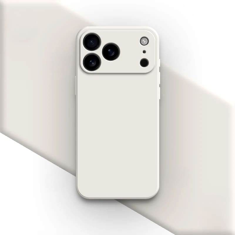 Liquid Silicone iPhone Case with Shock Absorption for 14 15 16 17 Pro Max Models Classic Protective Case | Sansoti