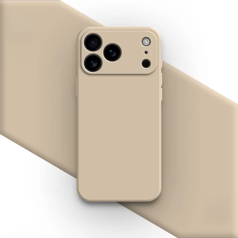 Liquid Silicone iPhone Case with Shock Absorption for 14 15 16 17 Pro Max Models Classic Protective Case | Sansoti