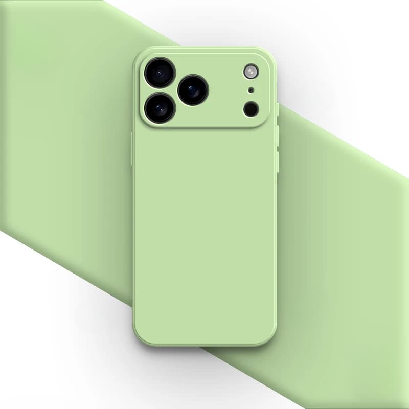 Liquid Silicone iPhone Case with Shock Absorption for 14 15 16 17 Pro Max Models Classic Protective Case | Sansoti