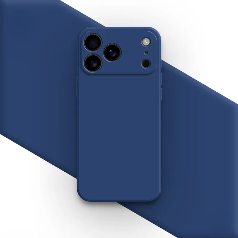 Liquid Silicone iPhone Case with Shock Absorption for 14 15 16 17 Pro Max Models Classic Protective Case | Sansoti