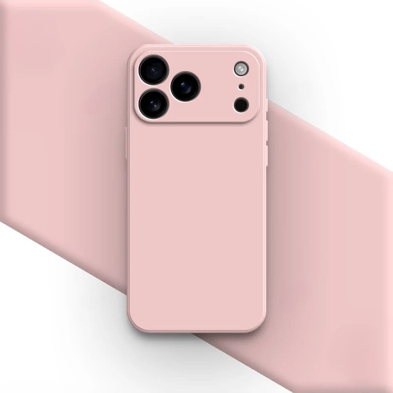 Liquid Silicone iPhone Case with Shock Absorption for 14 15 16 17 Pro Max Models Classic Protective Case | Sansoti