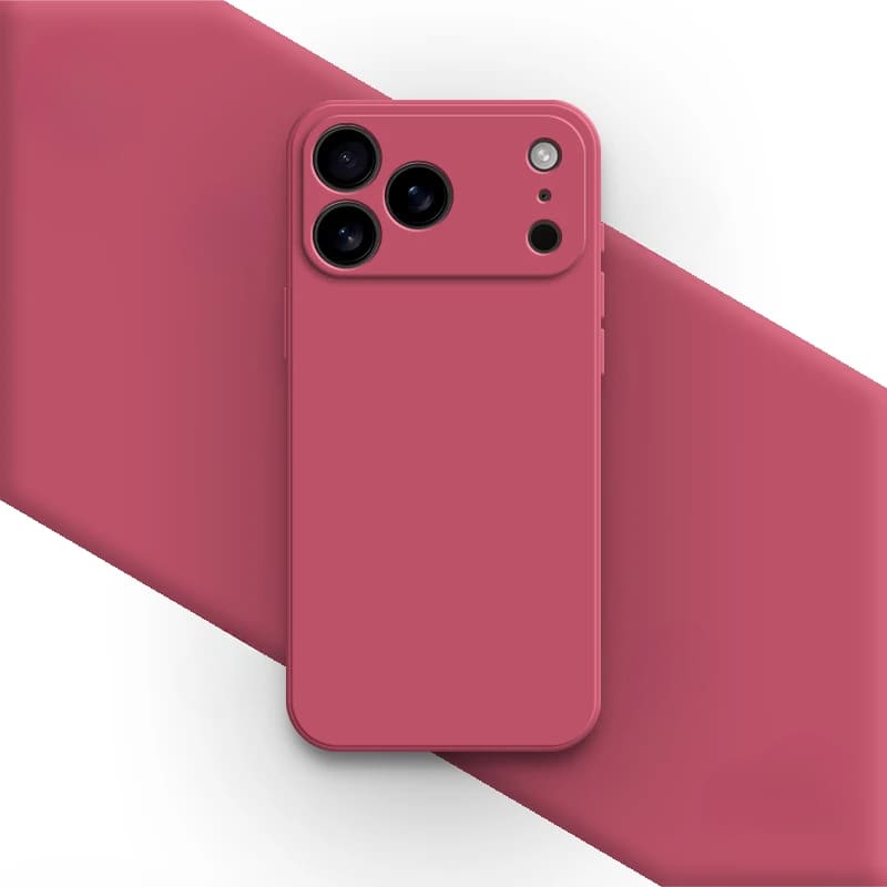 Liquid Silicone iPhone Case with Shock Absorption for 14 15 16 17 Pro Max Models Classic Protective Case | Sansoti