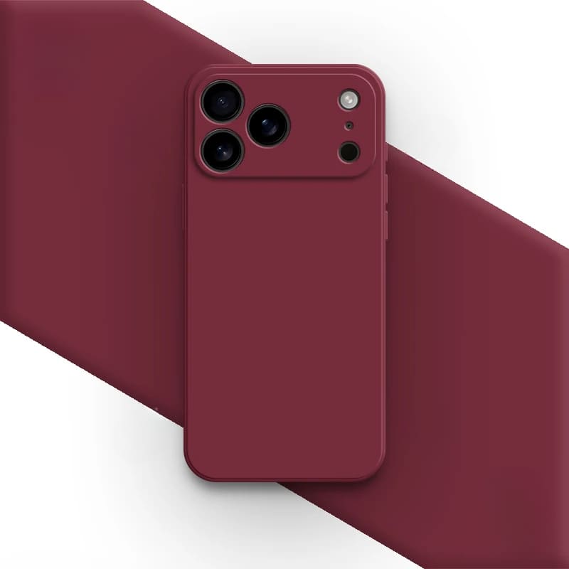 Liquid Silicone iPhone Case with Shock Absorption for 14 15 16 17 Pro Max Models Classic Protective Case | Sansoti