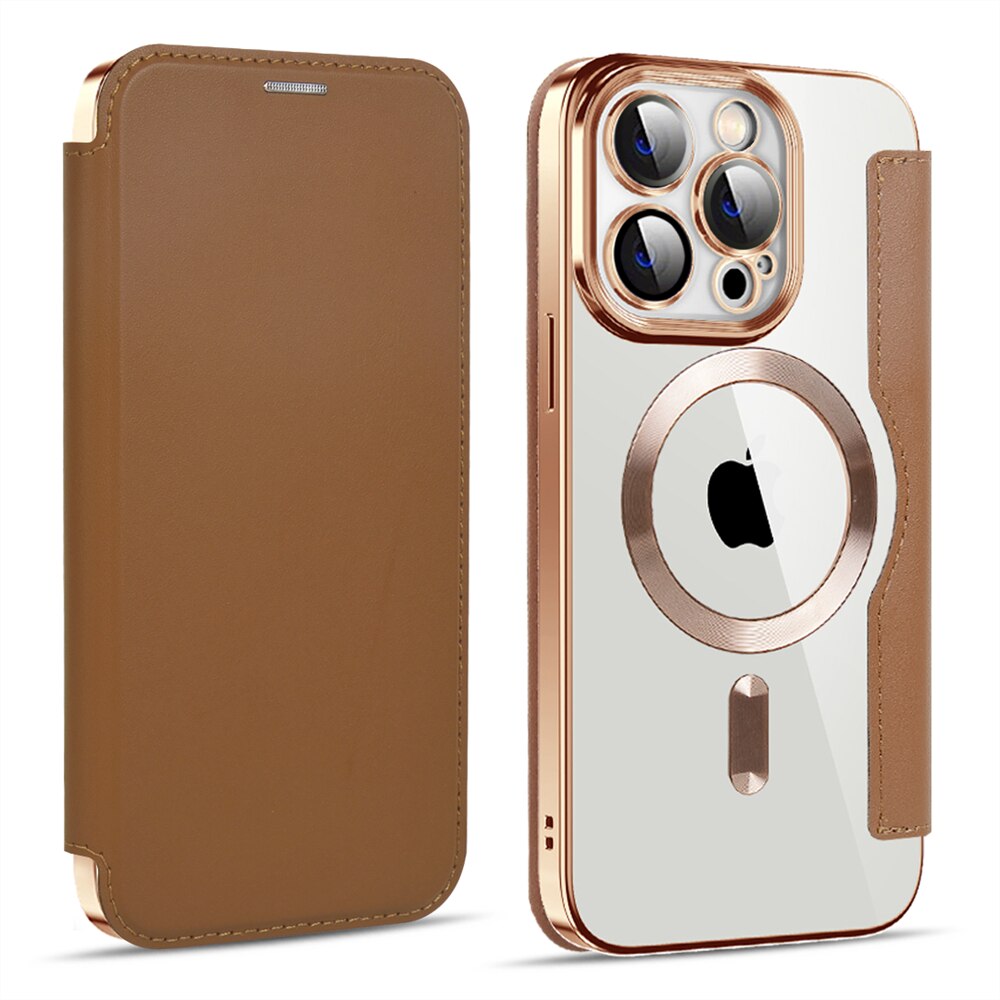 Transparante Portemonnee Telefoonhoes met MagSafe en RFID-blokkering voor iPhone 12 13 14 15 16 17 Reeks | Sansoti