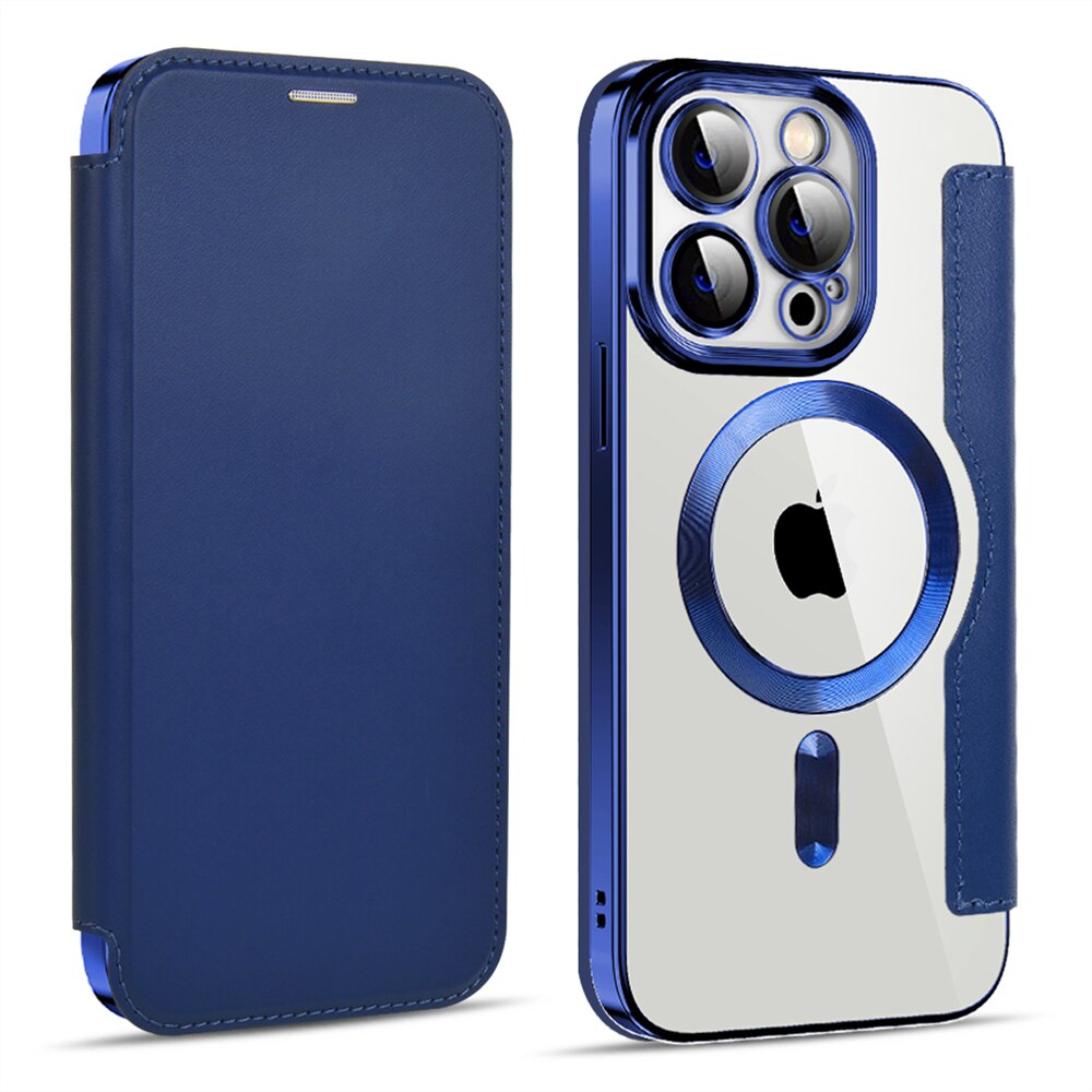 Transparante Portemonnee Telefoonhoes met MagSafe en RFID-blokkering voor iPhone 12 13 14 15 16 17 Reeks | Sansoti