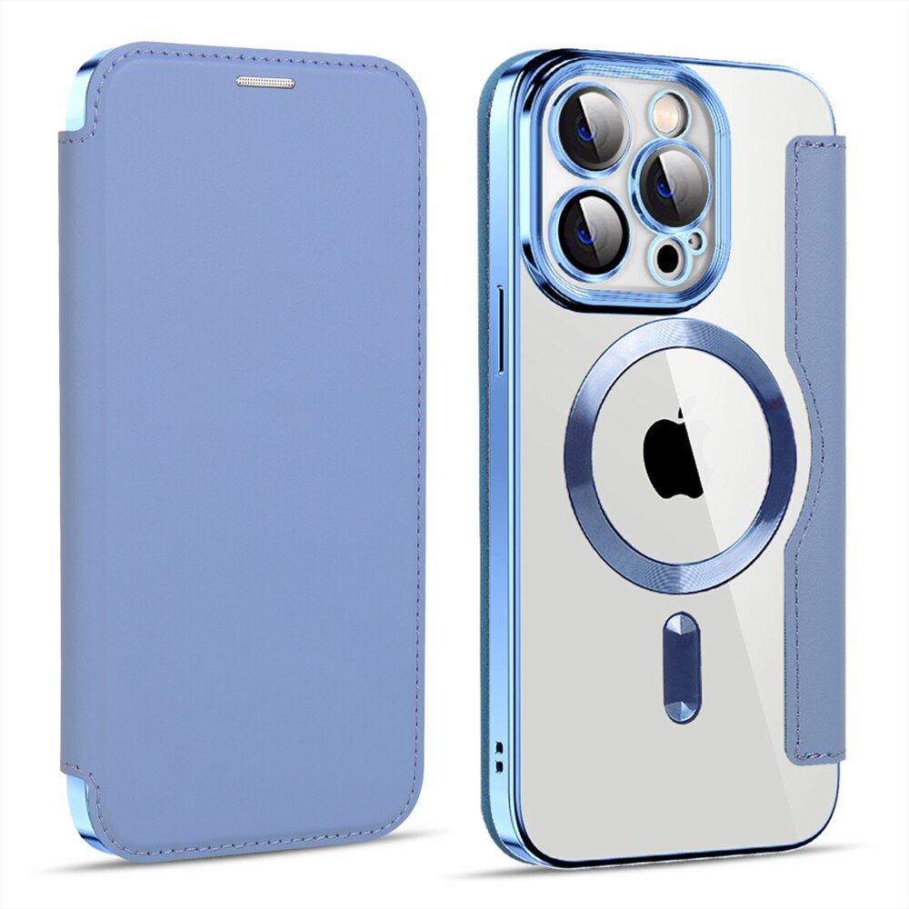 Transparante Portemonnee Telefoonhoes met MagSafe en RFID-blokkering voor iPhone 12 13 14 15 16 17 Reeks | Sansoti