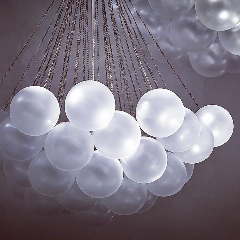 Glazen Bollenhanglamp 19-37 Bollen Goud Metaal Eetkamer Woonkamer | Sansoti
