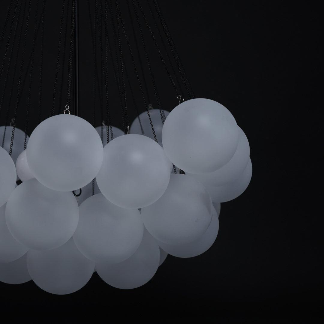 Handbewerkte Glazen Bollenkandelaar met Natuurlijke Lichtverstrooiing – Elegante 19th-Century Glastechniek voor Warme Sfeer | Sansoti
