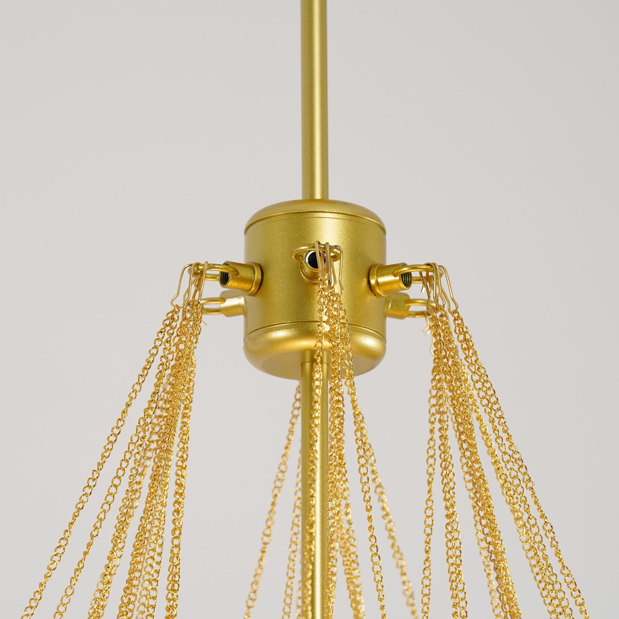 Glazen Bollenhanglamp 19-37 Bollen Goud Metaal Eetkamer Woonkamer | Sansoti