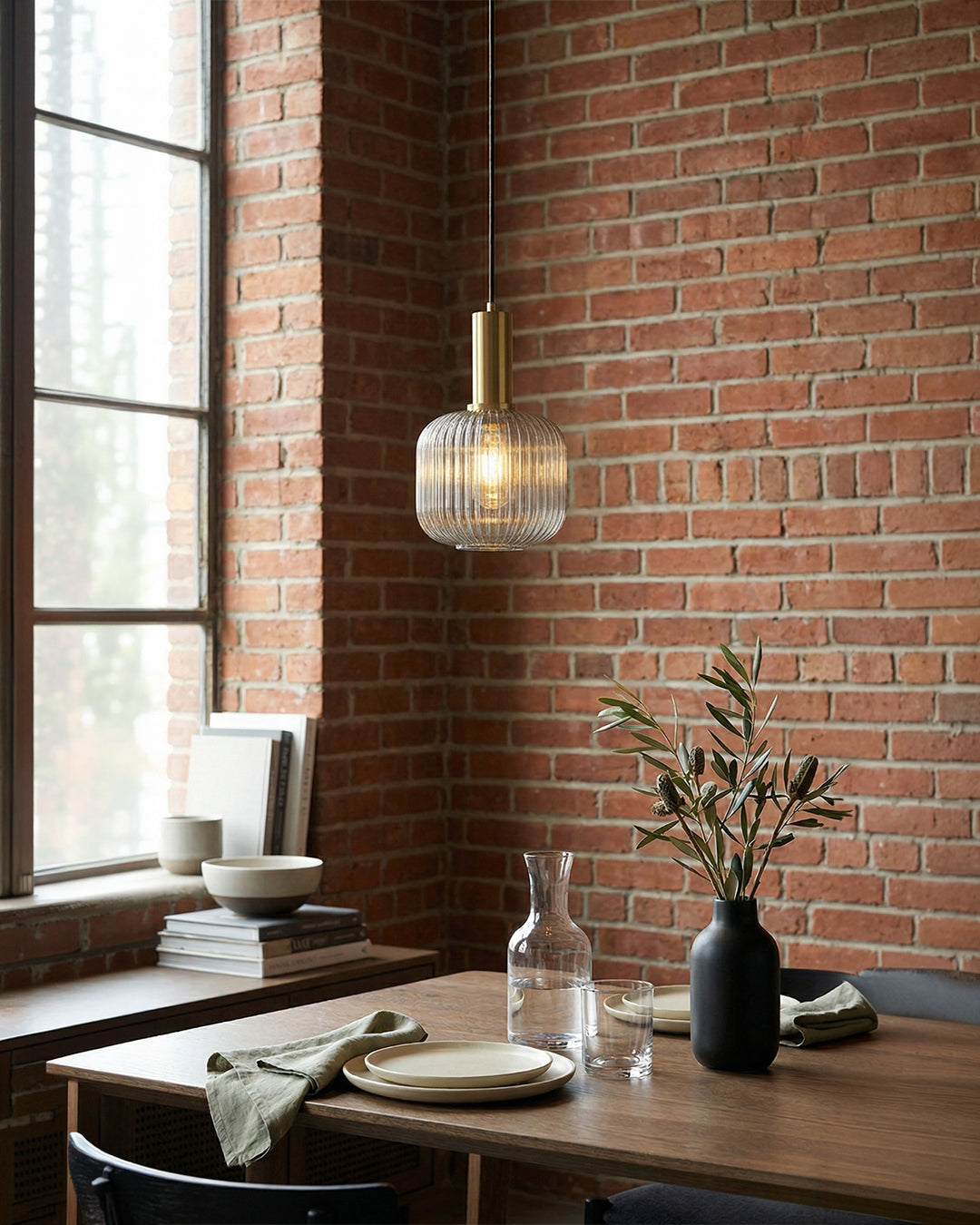 CLYDE Moderne Hanglamp met Gekleurde Glazen Kap – Scandinavisch Design voor Woonkamer & Eetkamer – E27 Fitting | Sansoti