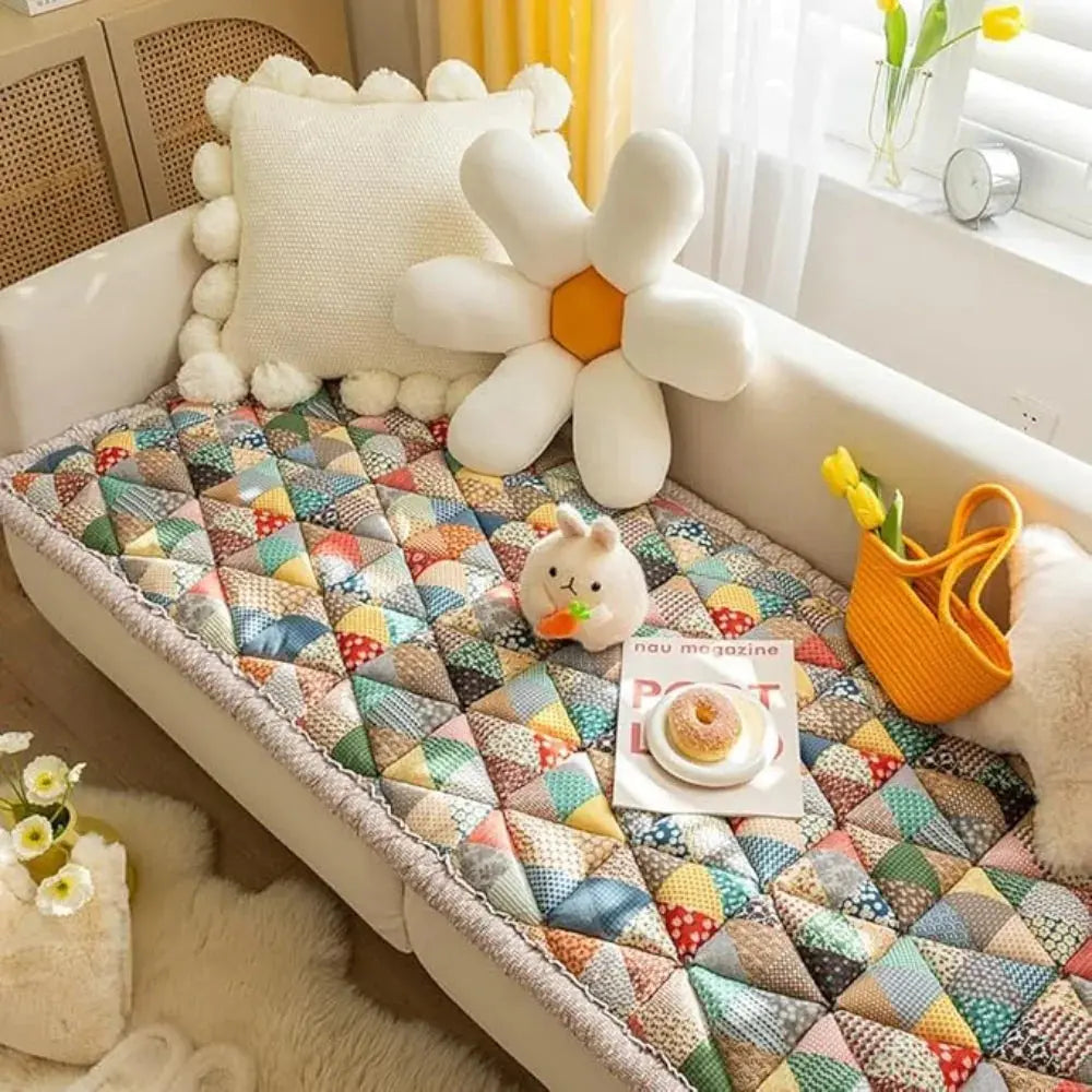 Zachte Bloemen Bankhoes – Wasbare Petmat voor Katten en Honden – Beschermhoes Bank | Sansoti