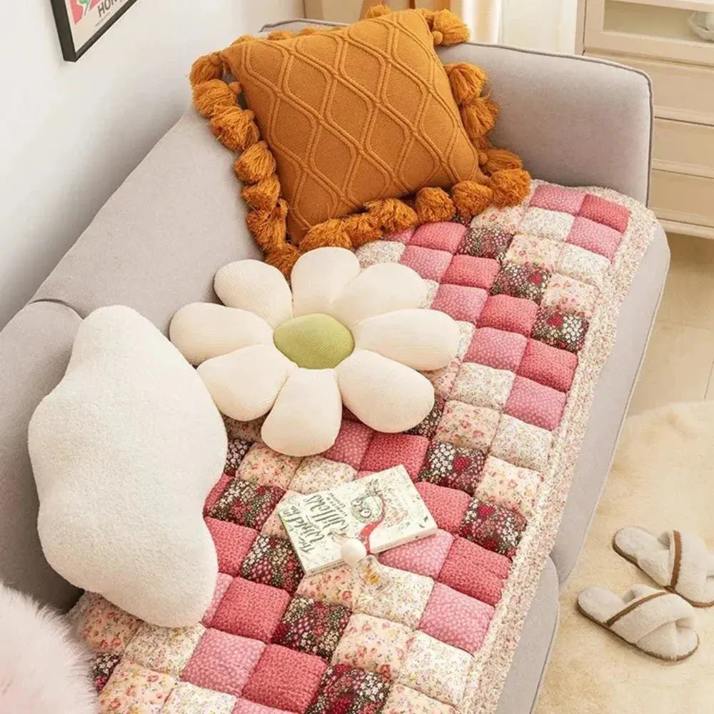 Zachte Bloemen Bankhoes – Wasbare Petmat voor Katten en Honden – Beschermhoes Bank | Sansoti
