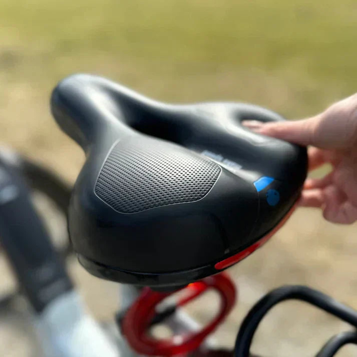 Fietszadel Met Geldemping Ergonomisch Comfort Zwart Voor Lange Ritten Ademend Waterdicht | Sansoti