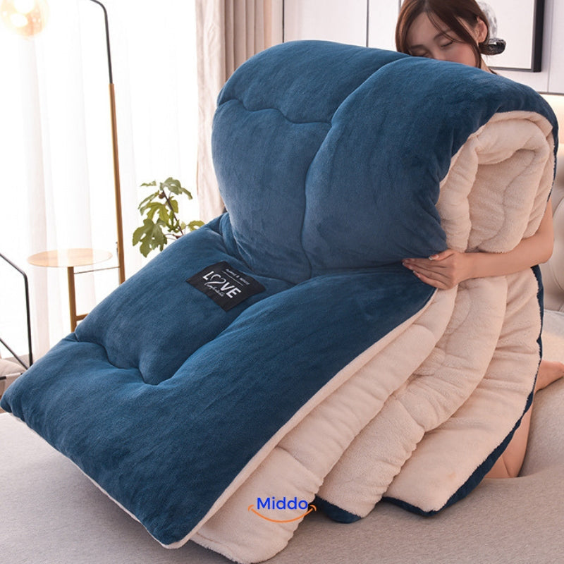 Couverture lestée laine-velours 150-230cm 2,5-4kg Chaleur Relaxation Sommeil profond Antistress Confort Chambre | Sansoti