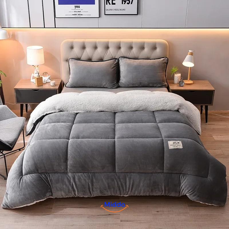 Couverture lestée laine-velours 150-230cm 2,5-4kg Chaleur Relaxation Sommeil profond Antistress Confort Chambre | Sansoti