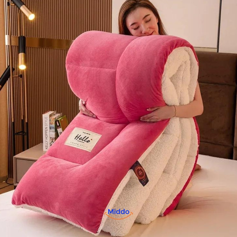 Couverture lestée laine-velours 150-230cm 2,5-4kg Chaleur Relaxation Sommeil profond Antistress Confort Chambre | Sansoti