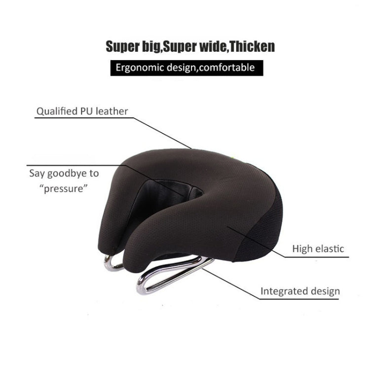 Fietszadel met Dikke Vulling Ergonomisch Ontwerp Comfortabel Neusloze Pasvorm voor Dames en Heren Fiets | Sansoti