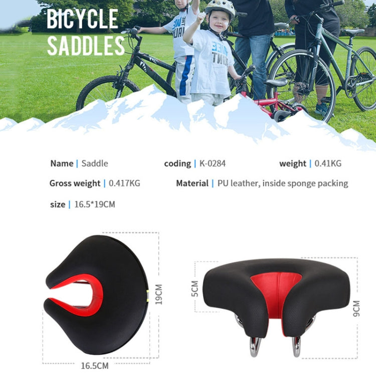 Fietszadel met Dikke Vulling Ergonomisch Ontwerp Comfortabel Neusloze Pasvorm voor Dames en Heren Fiets | Sansoti