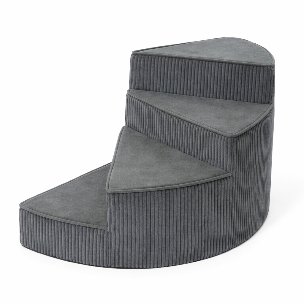 Hondentrap Schuimrubber met Antislip Treden voor Bed en Bank Linker- of Rechteropstelling Huisdiertrappetje | Sansoti