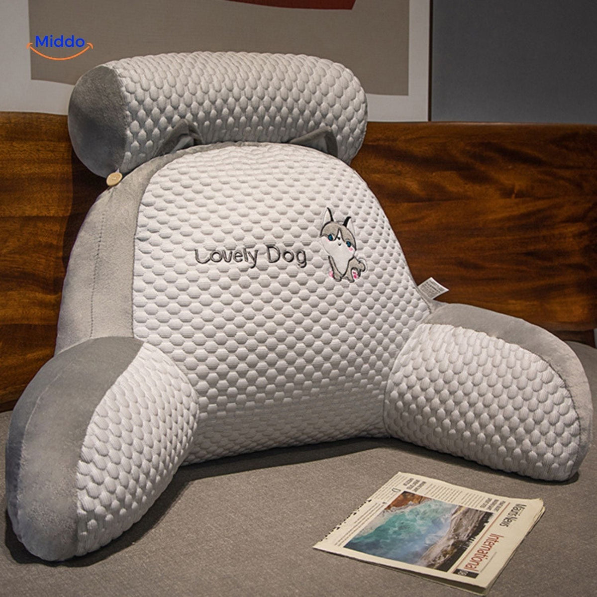 Backrest Cushion with Cute Prints for Sofa and Bed 60-70cm Lumbar Cushion Playful Designs Home Comfort | Sansoti