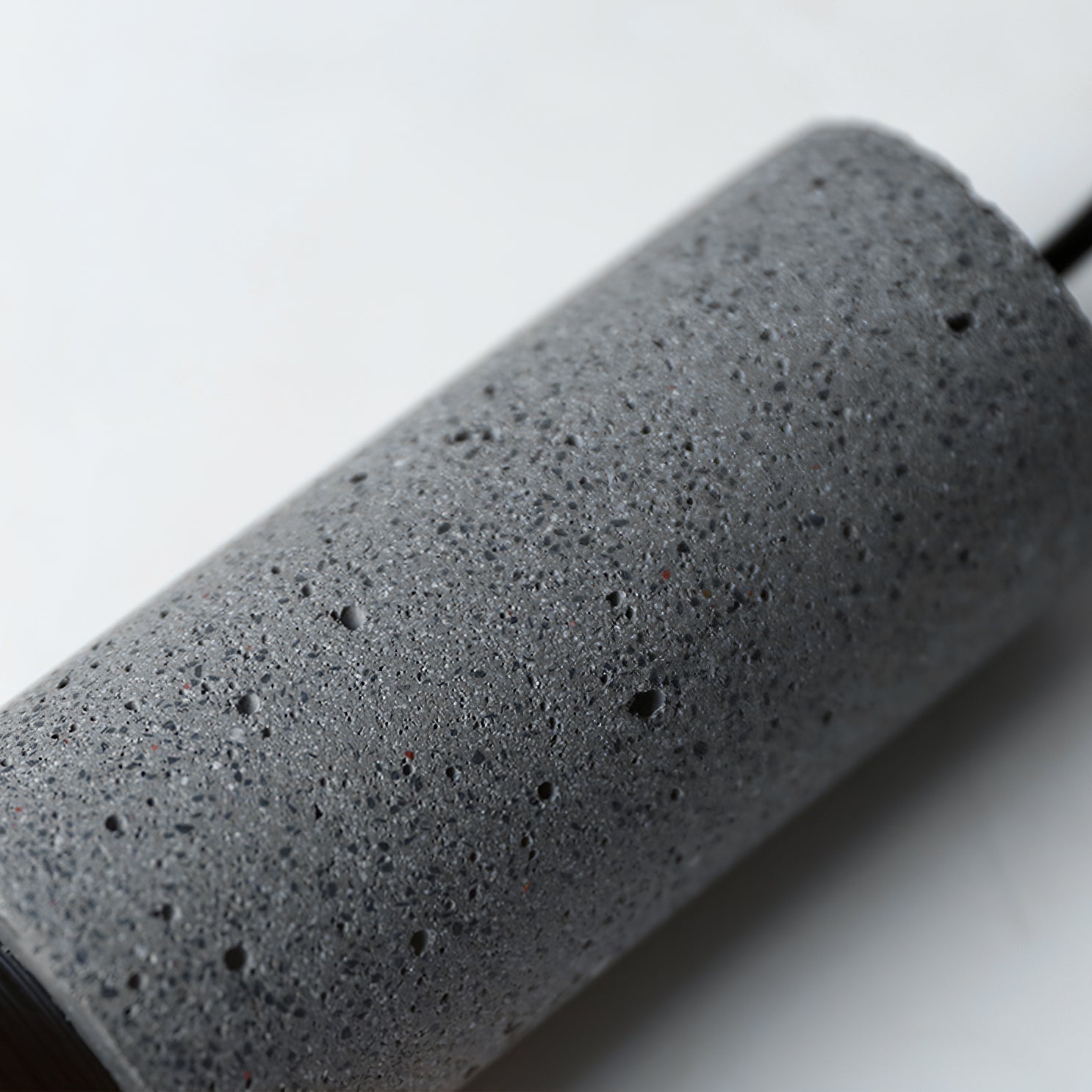 Beton Hängelampe Industrie Zylinder Metall Schwarz Grau E27 | Restfield