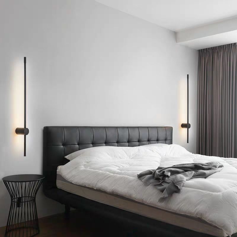 Rotatable LED Wall Lamp Sleek Linear Design Iron Acrylic 60-100cm Dining Room Bar Modern Interior Lighting | Sansoti
